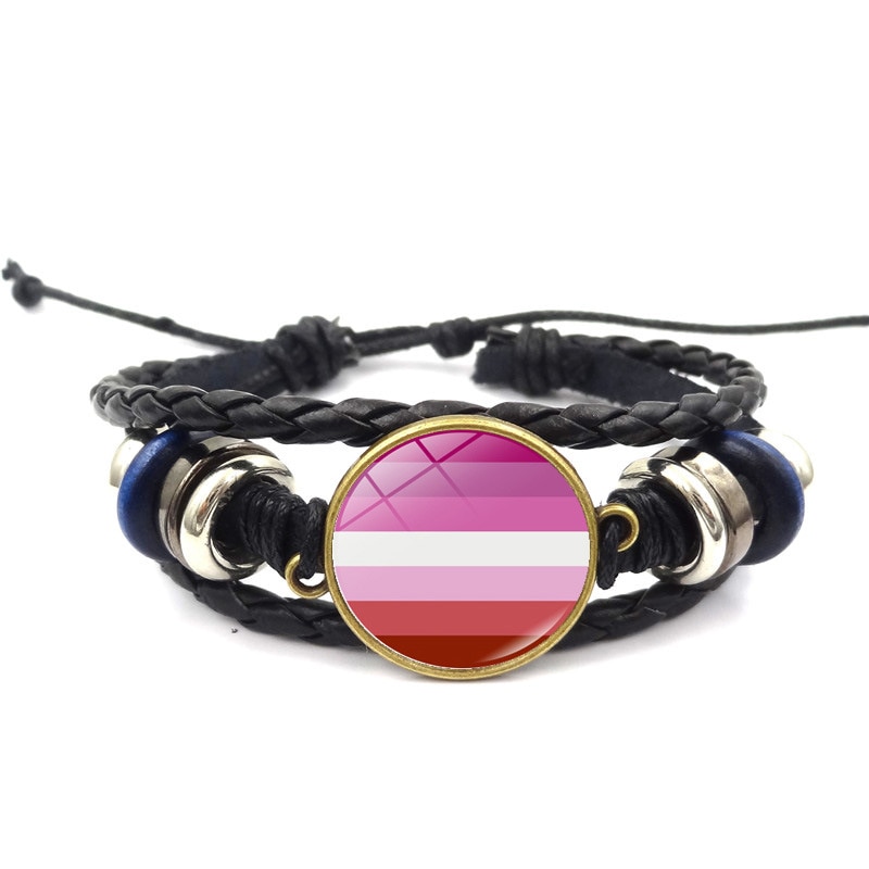 Love One Top Fashion Gay Colour Lesbian Rainbow Bracelet