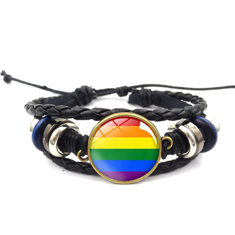 Love One Top Fashion Gay Colour Lesbian Rainbow Bracelet