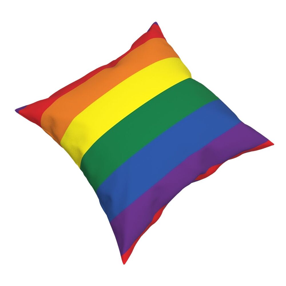 LGBT Rainbow Pillowcover Home Decor Gay Lesbian Lgbtq Sexual Cushion Cover Throw Pillow for Living Room Double-sided Printing