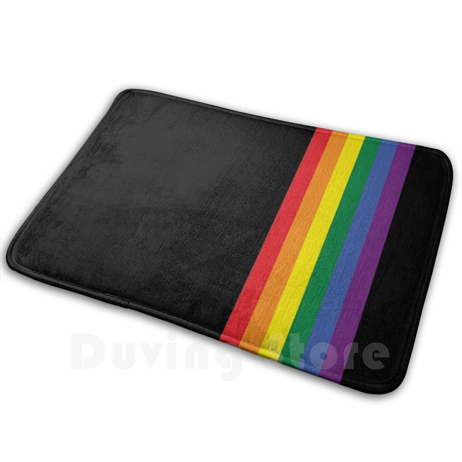 Rainbow Pride Lgbt Strip Mat Rug Carpet Anti-Slip Floor Mats Bedroom Rainbow Pride Lgbt Strip Gay Pride Lesbian Lgbtq Ricaso